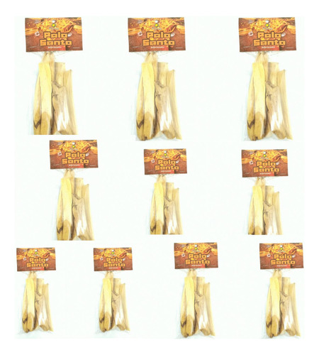 10 Pacotes Incenso Palo Santo Madeira Sagrada - 50g 