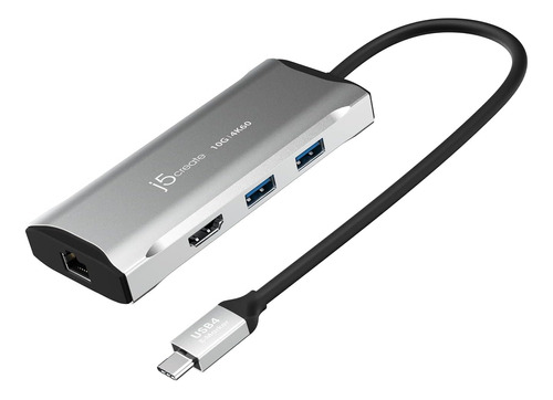 J5create Concentrador Usb C - 4k 60hz Hdmi, 2 Usb-a 10gbps, 