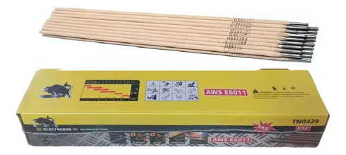 Electrodo Soldadura E6011 3/32 - 2.4x350mm - 5kg Punta Gris
