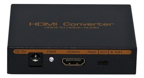 Imagen 1 de 4 de Extractor Audio Por Hdmi A Rca O Digital Toslink Garantia