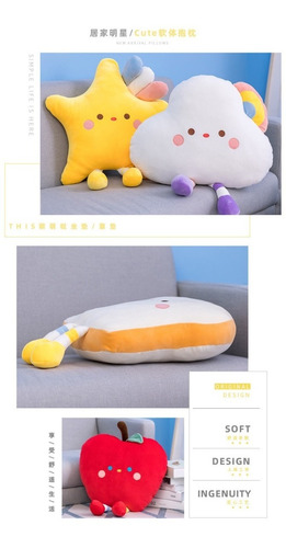 Imagen 4 de 6 de Peluche Almohada Cojín Estrella 46cm