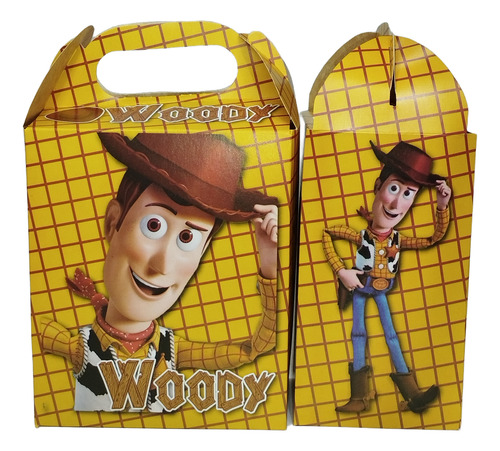 Caja Dulcera + Platos + Vasos Kit Fiesta 20 Niños Woody Woody Woody