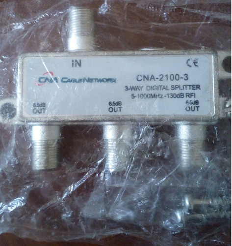 Splitter Tv Distribuidor Coaxial Divisor 3 Salidas