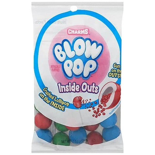 Charms Blow Pop Gumballs Candy, De Adentro Hacia Afuera, Bo.