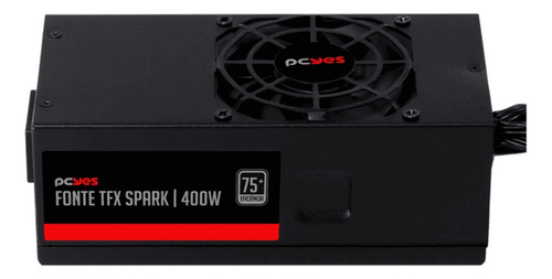 Fonte Tfx 400w Pcyes Spark Slim 75+ Tfxkp400tb Pfc Ativo