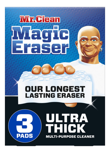 Mr. Clean Magic Eraser Esponja Limpieza Ultra Thick 3 Pza