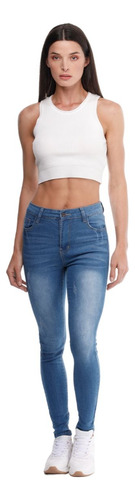 Jeans Para Dama Corte Skinny Con Estilo Casual En Tendencia 