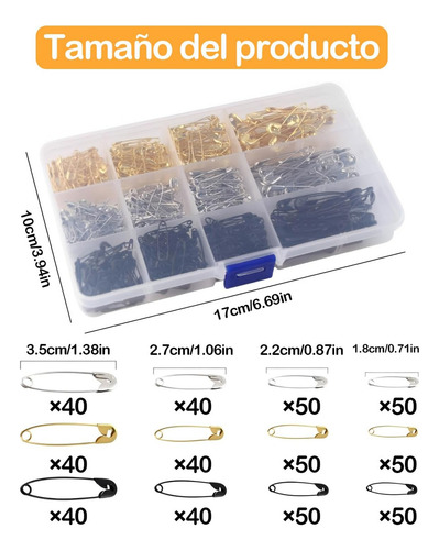 - Para 1 Caja Seguros Para Ropa(540 Piezas), Son Muy