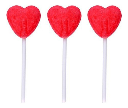 Pirulito Flopito Coração Morango Kit 2 Pacote 500g Florestal