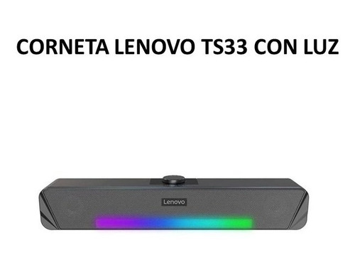 Corneta Lenovo Ts33 Bluetooth Con Luz Led Rgb