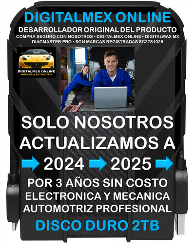 Disco Duro 2tb Automotriz Profesional Diagramas Eléctricos