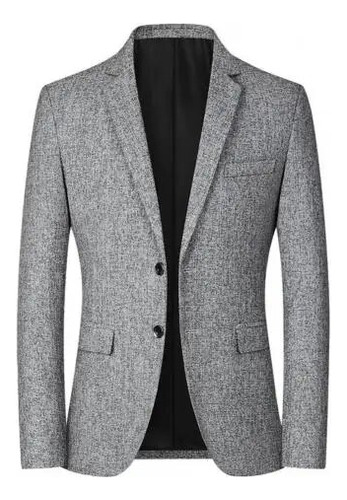 Chaqueta Tipo Blazer Formal Para Hombre, Solapa De Un Solo P