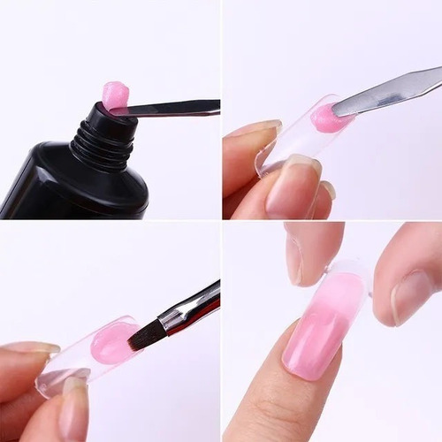 Kit Profissional Bela Rosa Molde F1 Polygel 30g Pincel Duplo