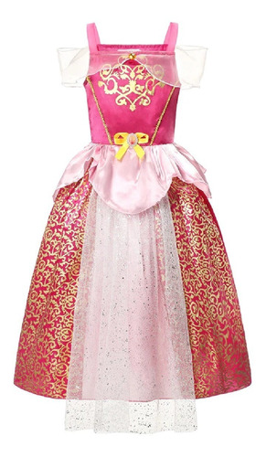 Vestido Fantasia Princesas Infantil Aurora (bela Adormecida)