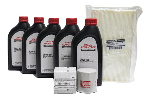 Kit De Afinacion 5 Aceites 20w-50 Para Nissan Sentra 2018