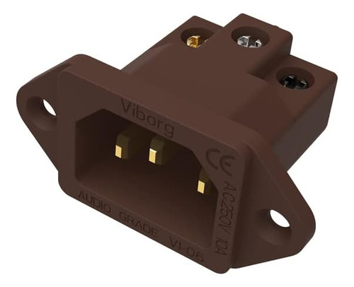 Adaptador De Corriente Viborg Ac 250 V 10 A Iec320 C14 Para