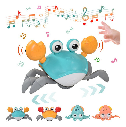 Lámpara Led De Inducción Baby Crab Toy Para Niños