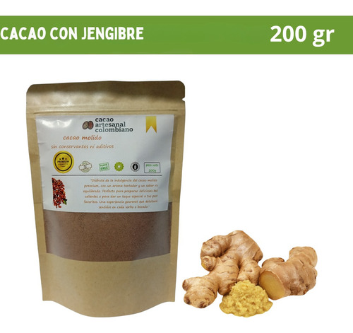 Cacao En Polvo Premium Jengibre - g a $74