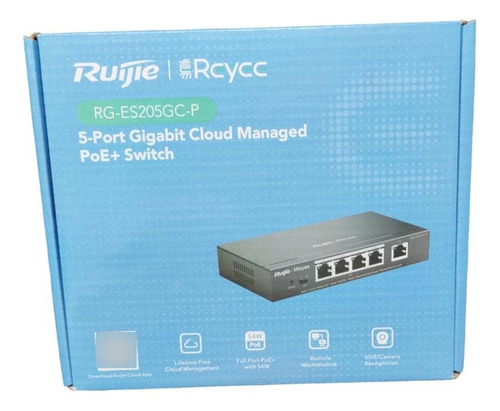 Switch Ruijie/reyee Rg-es205gc-p, Poe Gb De 5 Puertos