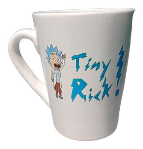 Taza Mug Rick Y Morty Tiny Rick Blanca