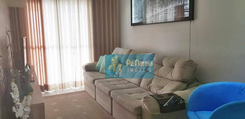 Imagem 4 de 21 de Apartamento Com 2 Dormitórios, 2 Suítes, Sacada Gourmet, 2 Vagas, À Venda, 89 M² Por R$ 560 - Tupi - Praia Grande/sp - T2t142a - Ap0097