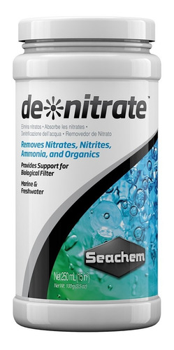 Seachem De Nitrate 250ml - Remove Nitrato, Nitrito E Amônia