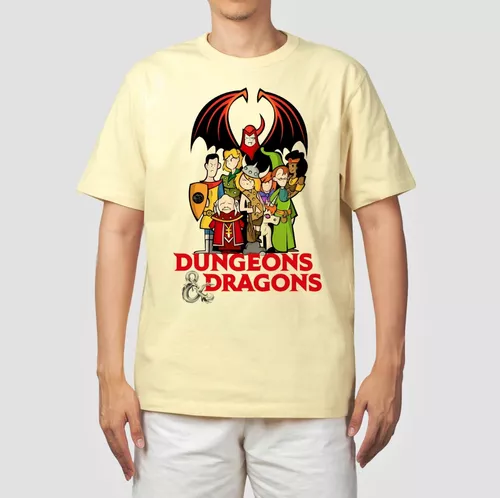 Camiseta Camisa Caverna Do Dragão Mago Dungeon Desenho Anime | Parcelamento  sem juros
