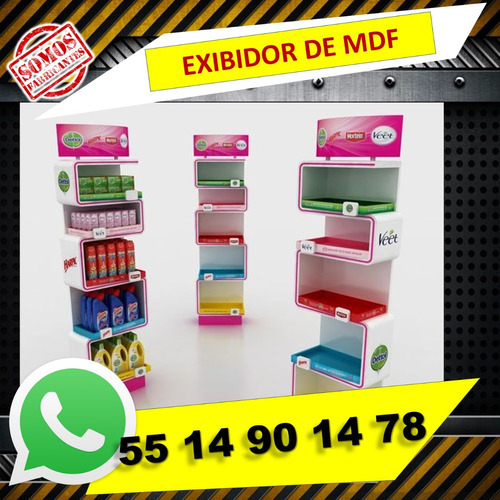 Fabrica Exhibidores Mdf Carton Coroplast Racks Creativos Pop