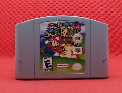 Super Mario 64 Etiqueta Reimpresa
