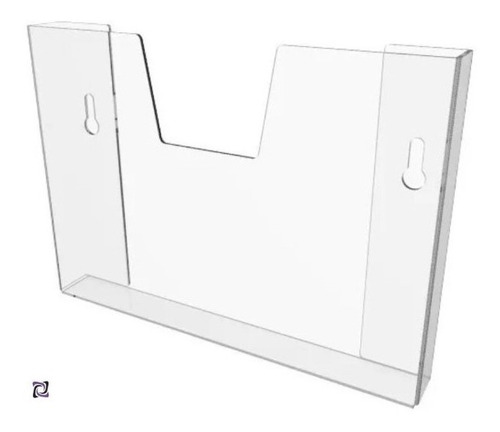 Imagem 2 de 3 de 5 Porta Folha Prontuário Displays Horizontal A4 Acrílico Ps