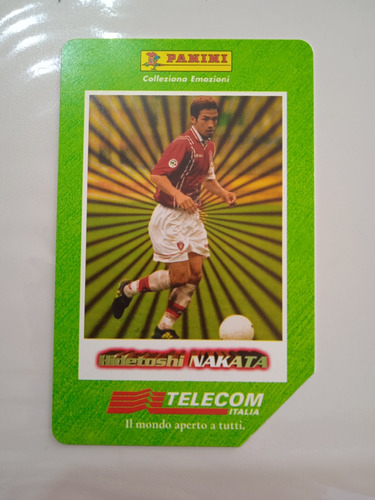 Tarjeta Telefónica Del Jugador De Fútbol Hidetoshi Nakata
