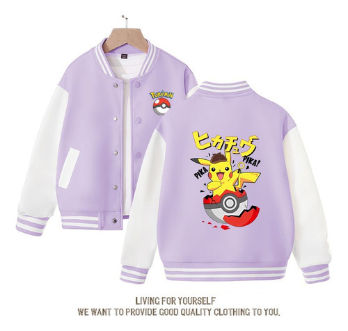 Uniforme De Béisbol Kawaii De Pokémon Pikachu, Bonita Chamar