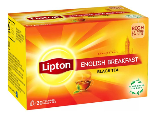 Té Lipton Té Negro English Breakfast Caja X20 Saquitos