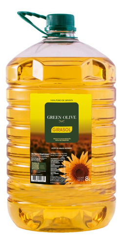 Aceite De Girasol Premium Green Olive X 8 Lts.