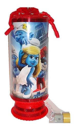 Pitufos 10 Centros De Mesa Con Luz 38 Cm Recuerdos Piñata