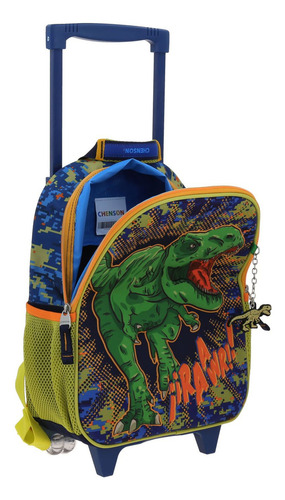 Mochila Chenson Ruedas Escolar Llantas Kinder T-rex Korav