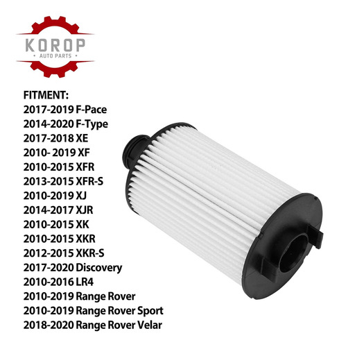 Filtro De Aceite Motor Lr011279 Para Range Rover, Land Rover
