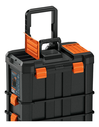 Caja Para Herramientas 19 X25 3 En 1 Desmontable 102644 Color Negro