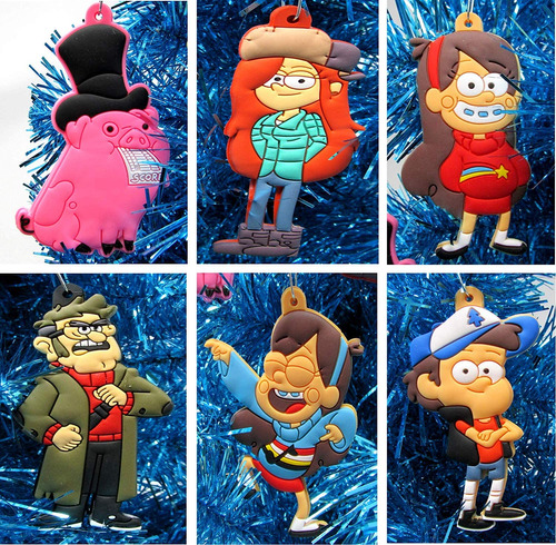 Holiday Ornaments Gravity Falls - Juego De Adornos Navidenos