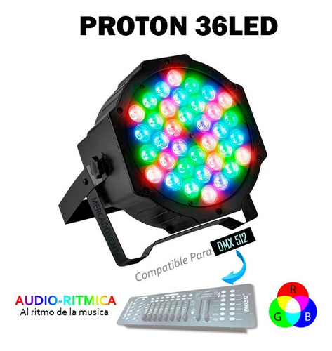 Proton Led 36 Led Dj Luces Audioritmicas Rgb