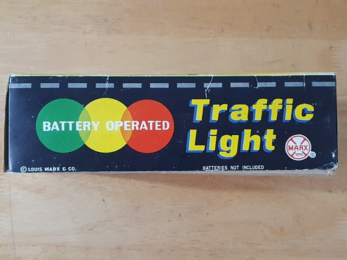Semáforo Traffic Light By Marx Vintage Con Caja 1960 . (Usado)