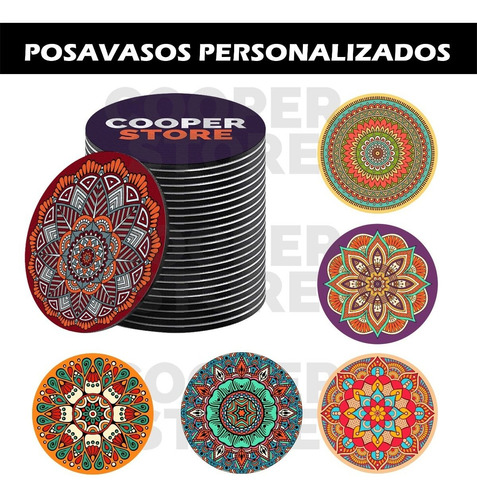 Posavasos De Mandalas - 6 Unidades