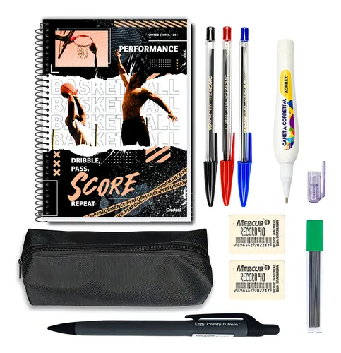 Material Escolar Caderno 20 Mat Universitario Masculino