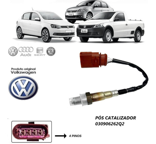 Sonda Lambda Fox Gol Golf Polo Saveiro Para G5 G6 030906262q