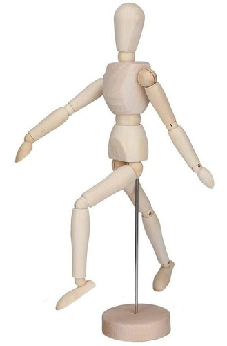 Figura Humana Madera Articulado  30cm, Stop Motion, Dibujo
