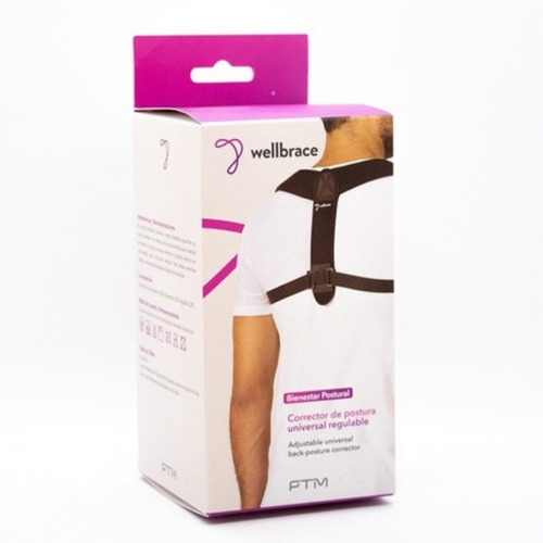 Corrector Postural Negro Espalda Hombros Agnovedades