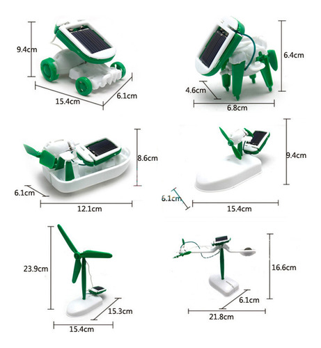 Kit De Robot Solar Diy Education Learning Power 6 En 1 Para