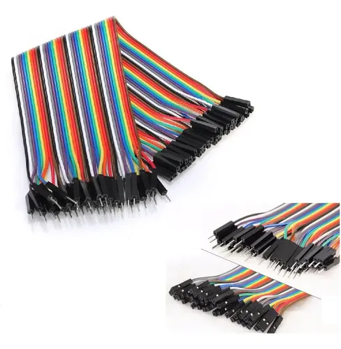 Kit 2 Cabo Wire Jumper 20cm 40 Fios Protoboard Fêmea-macho MFL