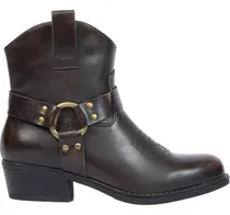 Comprar Bota Vaquera Con Herraje Tacón Bajo Mujer Tierra Bendita