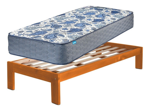 Colchon Suavestar Floustar 100x190 + Cama Tipo Sommier